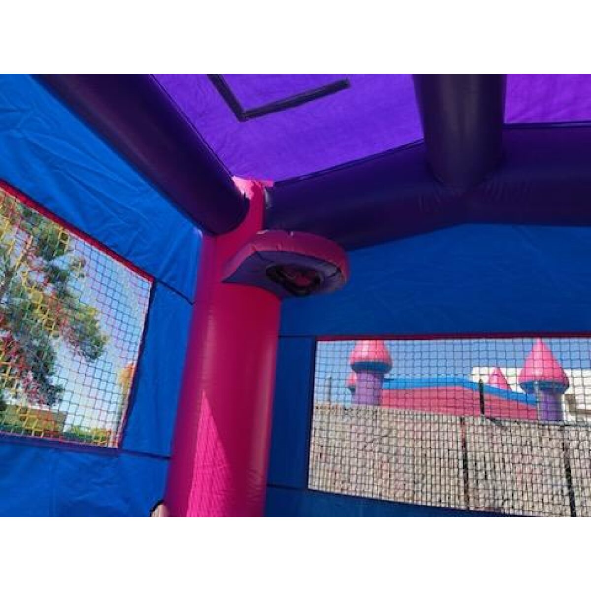 Purple Castle Combo with Blue Entrance - Boodle Bouncers