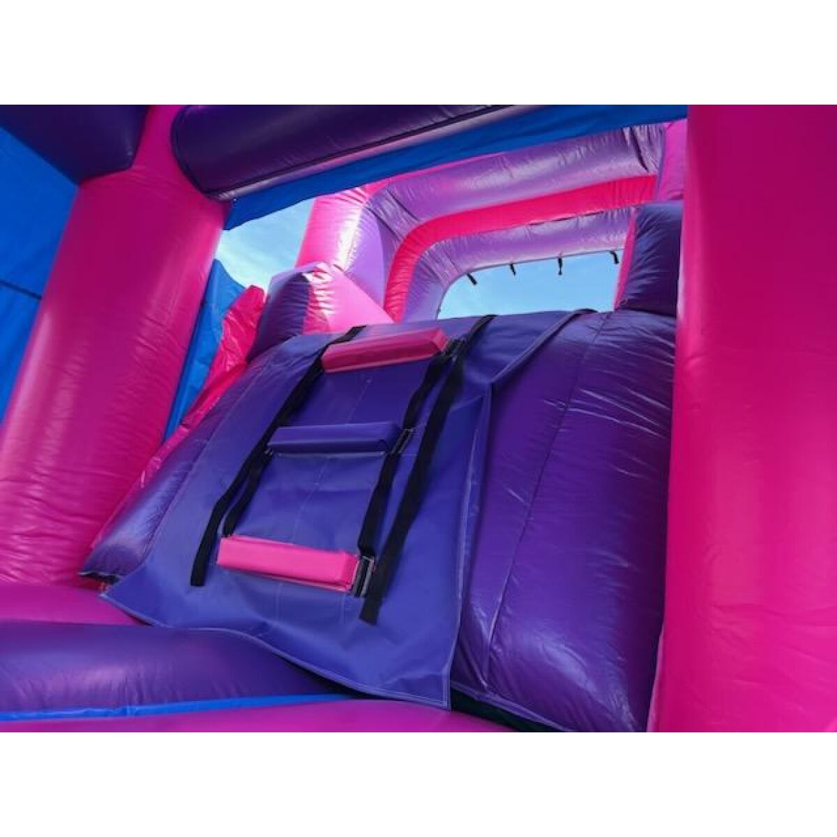 Purple Castle Combo with Blue Entrance - Boodle Bouncers